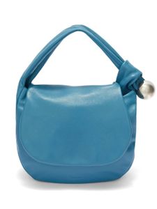 Jil Sander sac porté épaule en cuir - Bleu