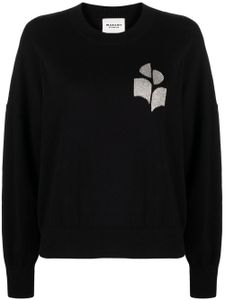 MARANT ÉTOILE pull Marisans à logo imprimé - Noir