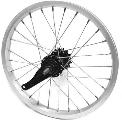 TOM achterwiel met remnaaf 16 x 1 3/4 inch Ertro 305 alu zilver