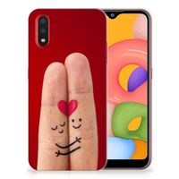 Samsung Galaxy A01 Silicone Back Cover Liefde - Origineel Romantisch Cadeau - thumbnail