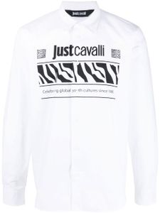 Just Cavalli chemise à logo imprimé - Blanc