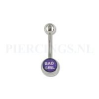 Navelpiercing Bad girl - thumbnail