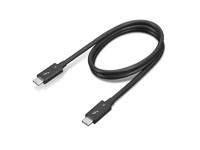 Lenovo Thunderbolt-kabel Thunderbolt 4 Thunderbolt (USB-C) stekker 0.7 m Zwart 4X91K16968