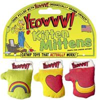 Yeowww 3 Kitten Wanten, Catnip Speelgoed voor Katten 3PC, Organische Catnip, Multi Colour Cat Toys