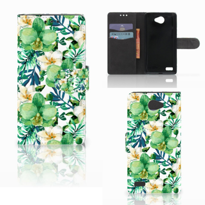 LG Bello 2 Hoesje Orchidee Groen