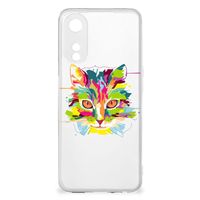 OPPO A78 5G | A58 5G Telefoonhoesje met Naam Cat Color