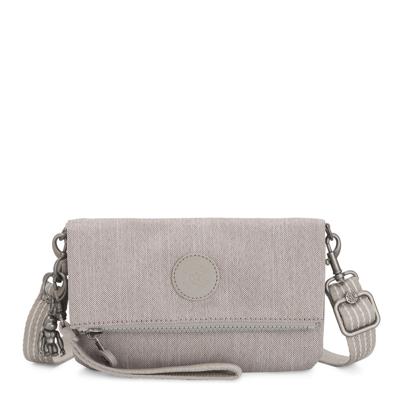 Kipling Lynne Crossbody Grey Beige Peppery