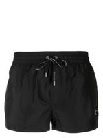 Dolce & Gabbana short de bain à plaque logo - Noir