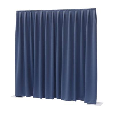 Wentex Pipe and drape Dimout gordijn 330x400cm geplooid blauw Wentex Pipe and drape Dimout gordijn 330x400cm geplooid blauw