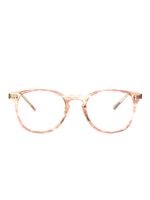 Oliver Peoples lunettes de vue Finley à effet écailles de tortue - Marron