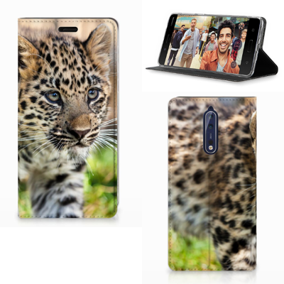 Nokia 8 Hoesje maken Baby Luipaard