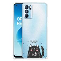 OPPO Reno 6 5G Telefoonhoesje met Naam Cat Good Day