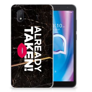 Alcatel 1B (2020) Siliconen hoesje met naam Already Taken Black