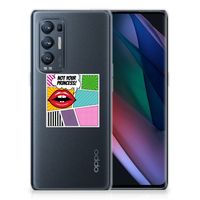 OPPO Find X3 Neo Silicone Back Cover Popart Princess