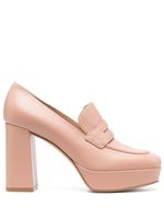 Gianvito Rossi mocassins en cuir 100 mm - Tons neutres - thumbnail