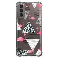 Samsung Galaxy S21 Case Anti-shock Flamingo Triangle - thumbnail