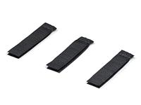 Kabelmanagement klittenbandsluiting om op te plakken, zachte kant en stijve zijde (L x B) 70 mm x 16 mm, zwart, Rittal 10 stuks