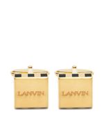 Lanvin boutons de manchette à logo gravé - Or - thumbnail