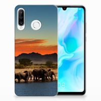 Huawei P30 Lite TPU Hoesje Olifanten