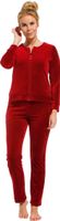 Pastunette luxe huispak dames met rits 24/7 - Loungepak - Dark Red