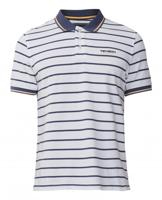Tenson polo Gian heren katoen wit/blauw