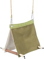 Hangende vogeltent, katoen, 16 × 18 × 20 cm, groen