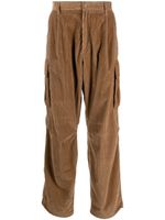 Moncler corduroy wide-leg trousers - Marron