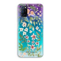 Botanical sweet flower heaven: Oppo A52 Transparant Hoesje