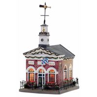 Dickensville Kerstdorp Dokkum kerk - 19,5 cm - kerstdorp huisje - Friesland   -