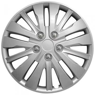 AutoStyle wieldoppen Washington 15 inch ABS zilver set van 4 AutoStyle wieldoppen Washington 15 inch ABS zilver set van 4