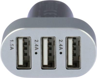 Gp Usb Autolader Cc611 Met 3 Poorten 2,4 A/1,5 A 150gpcc61c1