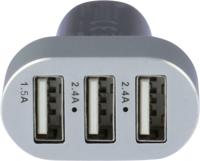 Gp Usb Autolader Cc611 Met 3 Poorten 2,4 A/1,5 A 150gpcc61c1