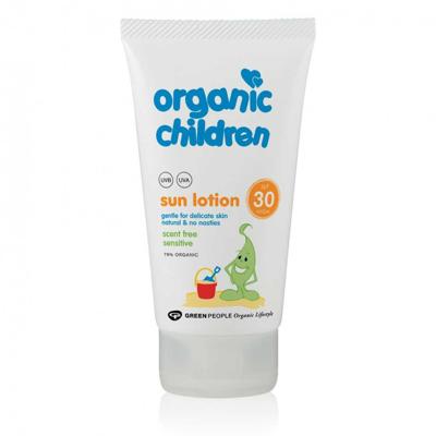 SPF 30 - Green People Organic Children Sun Lotion Scent Free - 150ml
