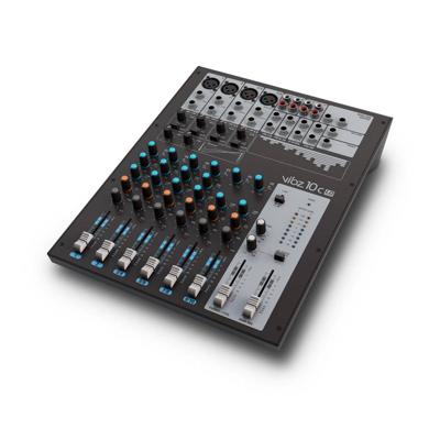 LD Systems VIBZ 10C 10-kanaals PA-mixer met compressor LD Systems VIBZ 10C 10-kanaals PA-mixer met compressor
