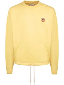 Bally logo-patch drawstring sweatshirt - Jaune