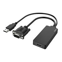 Video-adapter, VGA + USB - f. HDMI-aansluiting, Full-HD 1080p