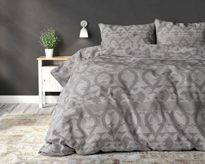 Sleeptime - Fuji Dekbedovertrek Katoen - Antraciet - 140 x 220