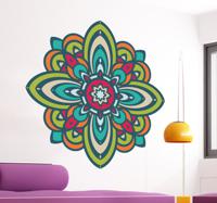 Mandala bloemen kleuren sticker