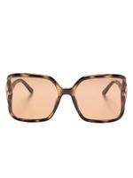 TOM FORD Eyewear lunettes de soleil à monture oversize - Marron