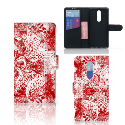 Telefoonhoesje met Naam OnePlus 7 Pro Angel Skull Rood Telefoonhoesje met Naam OnePlus 7 Pro Angel Skull Rood
