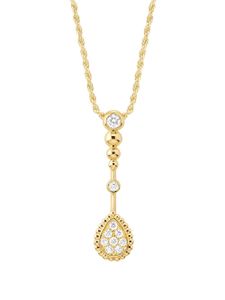 Boucheron collier Serpent Bohème XS en or 18ct à pendentif pavé de diamants