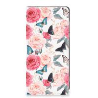 Motorola Moto G84 Smart Cover Butterfly Roses