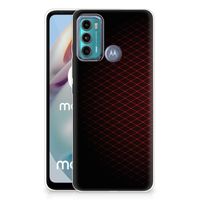 Motorola Moto G60 TPU bumper Geruit Rood - thumbnail