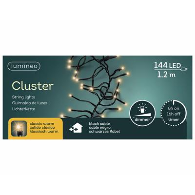 Clusterverlichting lumineo 144-lamps LED 'classic warm Clusterverlichting lumineo 144-lamps LED 'classic warm