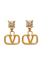 Valentino Garavani boucles d'oreilles VLogo Signature serties de cristaux - thumbnail