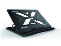 Conceptronic ERGO Laptop Cooling Stand Laptopstandaard Zwart 39,6 cm (15.6") - thumbnail