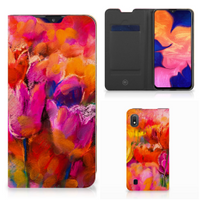 Bookcase Samsung Galaxy A10 Tulips