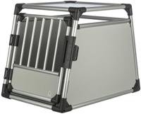 Trixie 39342 Transportbox, aluminium, M—L: 63 × 65 × 90 cm, zilver/lichtgrijs