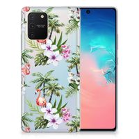 Samsung Galaxy S10 Lite TPU Hoesje Flamingo Palms - thumbnail