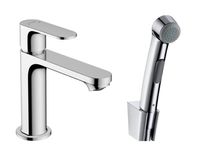 Hansgrohe Rebris S wastafelkraan met handdouche en doucheslang 160cm chroom